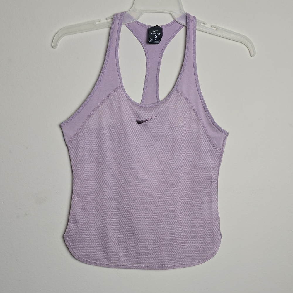 Women's Nike Lavender Mesh Tank Top